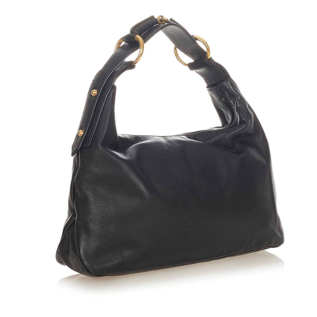 Gucci Horsebit Hobo Leather Handbag (SHG-26333)