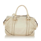 Gucci Horsebit Nail Leather Boston Bag (SHG-24725)
