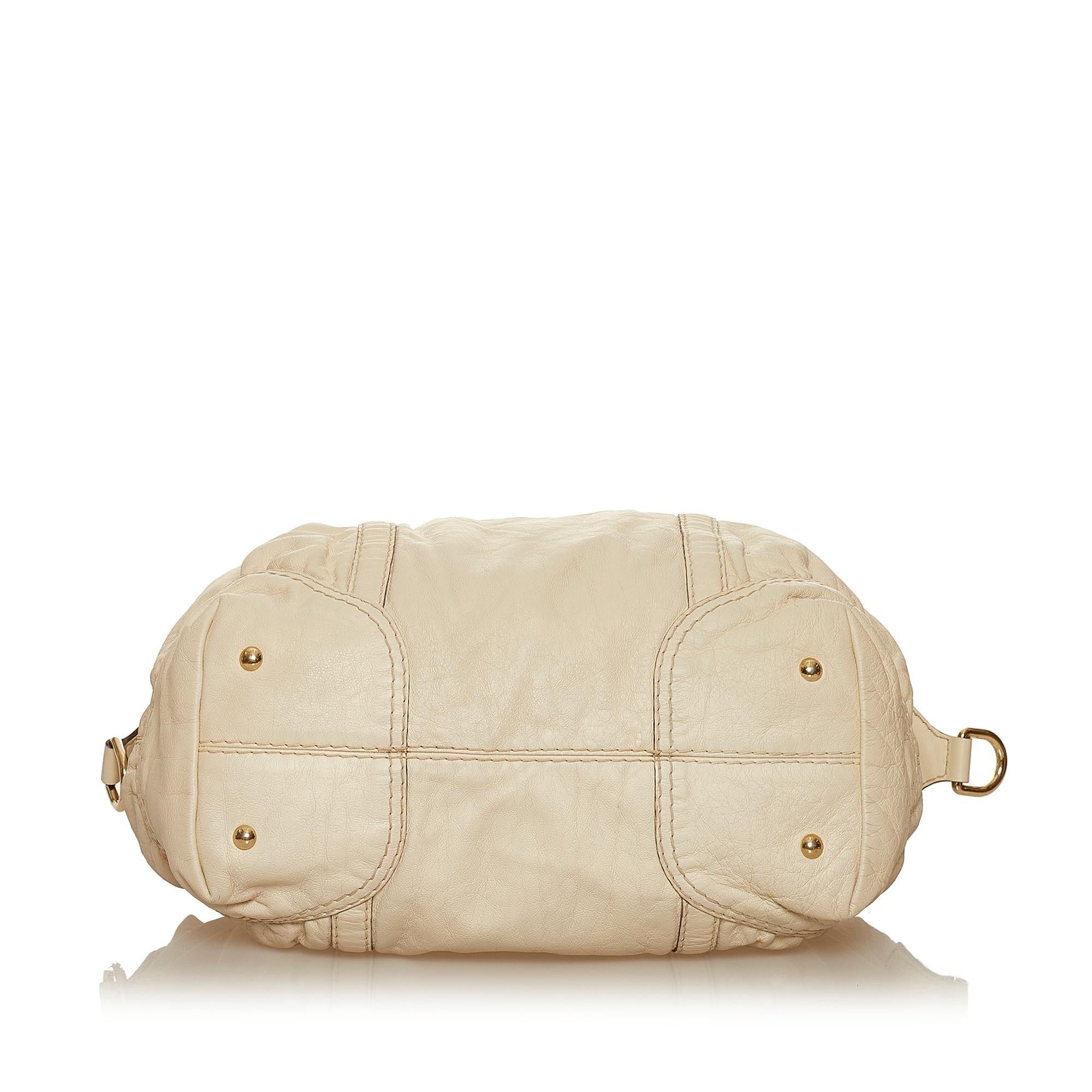 Gucci Horsebit Nail Leather Boston Bag (SHG-29354)