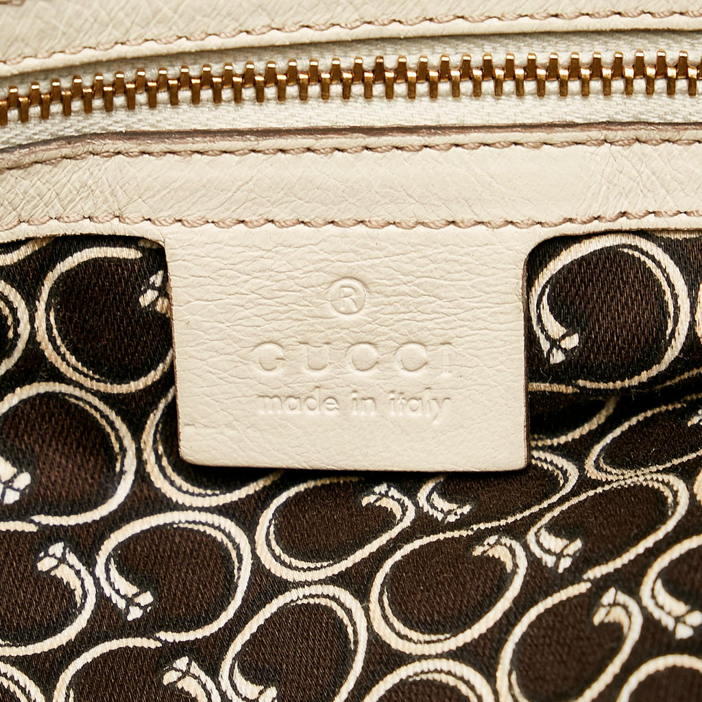 Gucci Horsebit Nail Leather Boston Bag (SHG-37213)