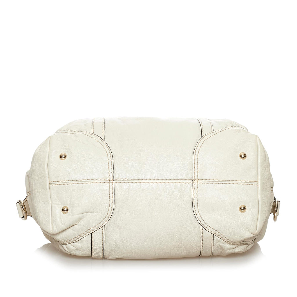 Gucci Horsebit Nail Leather Boston Bag (SHG-37230)