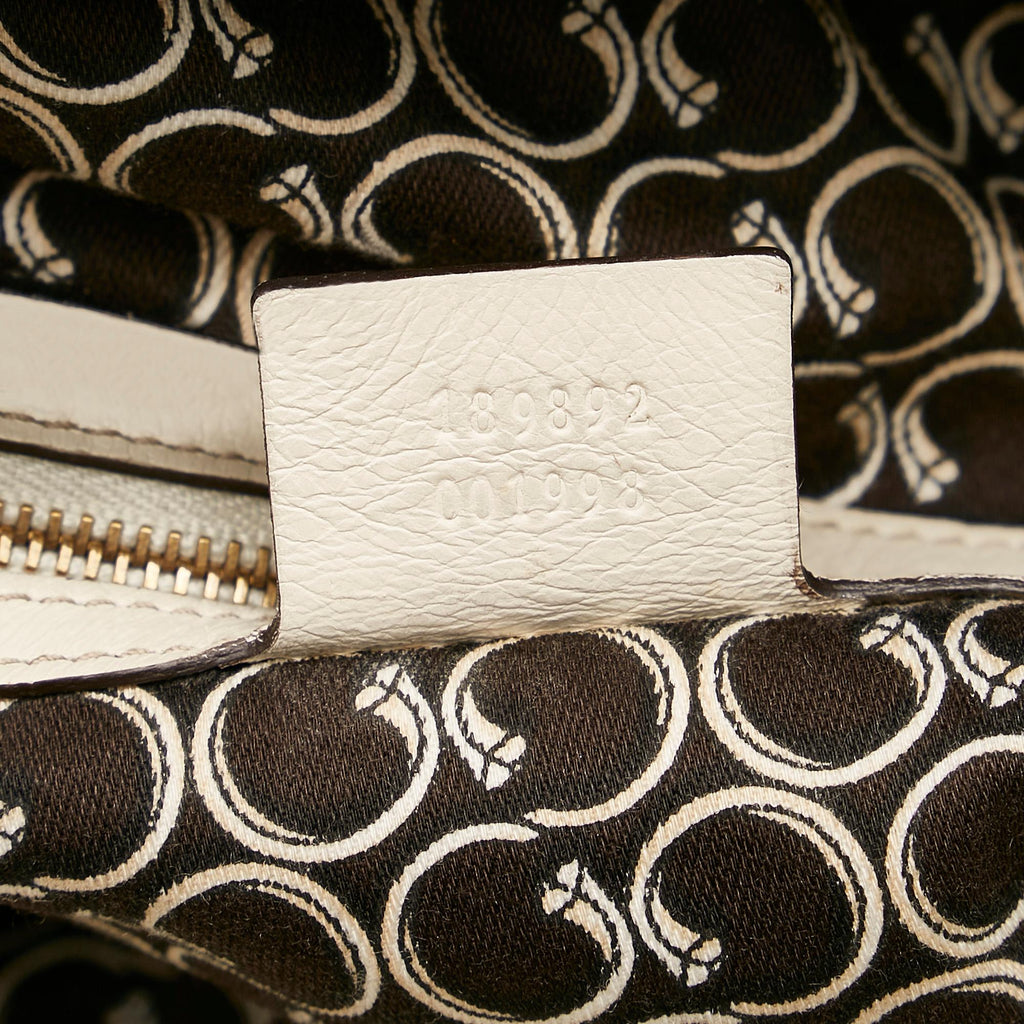 Gucci Horsebit Nail Leather Boston Bag (SHG-37230)