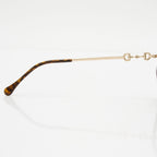 Gucci Horsebit Oversized Round Sunglasses