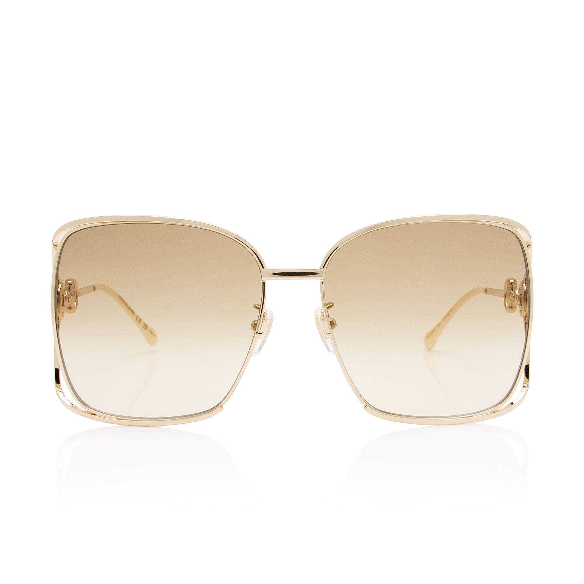 Gucci Horsebit Oversized Square Sunglasses