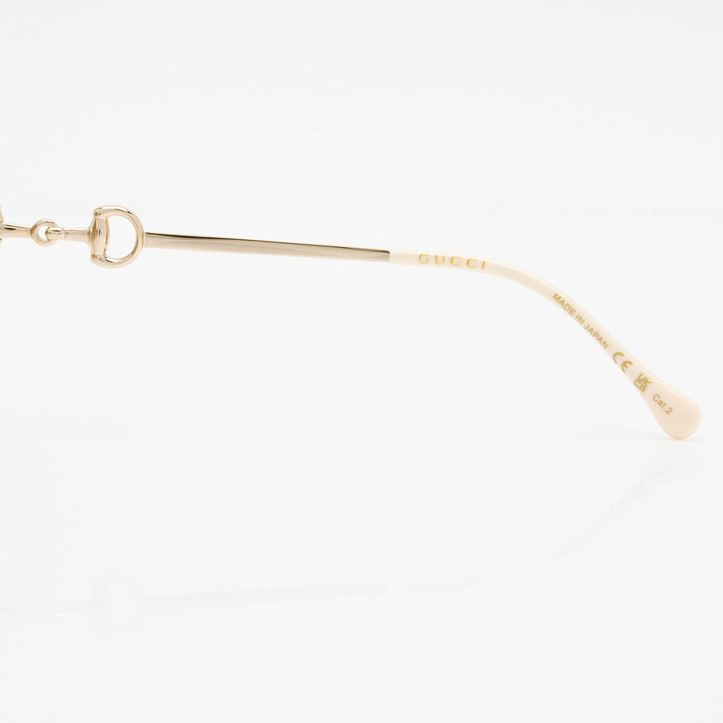 Gucci Horsebit Oversized Square Sunglasses