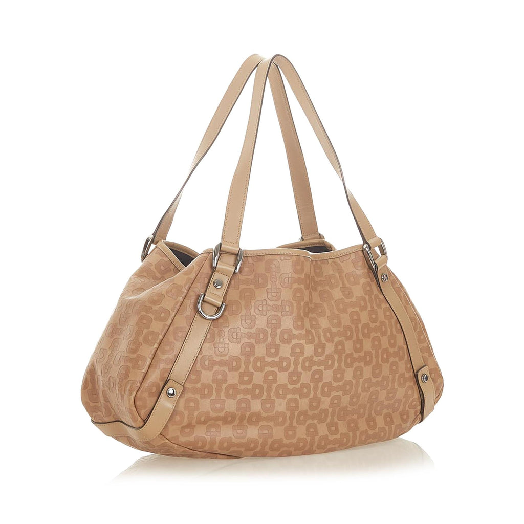 Gucci Horsebit Pelham Canvas Tote Bag (SHG-WS25sg)