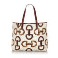 Gucci Horsebit Print Canvas Tote Bag (SHG-29942)