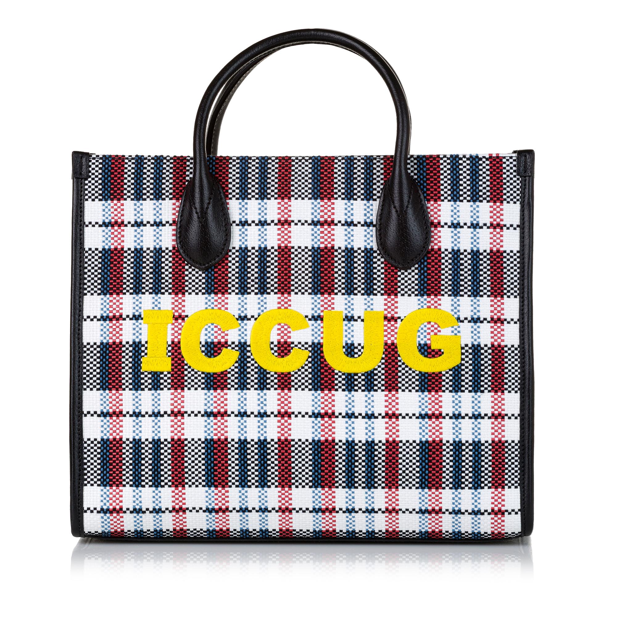 Gucci ICCUG Canvas Satchel (SHG-bahiba)
