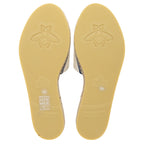 Gucci Canvas Embroidered Interlocking G Pilar Espadrille Slides - Size 6 / 36