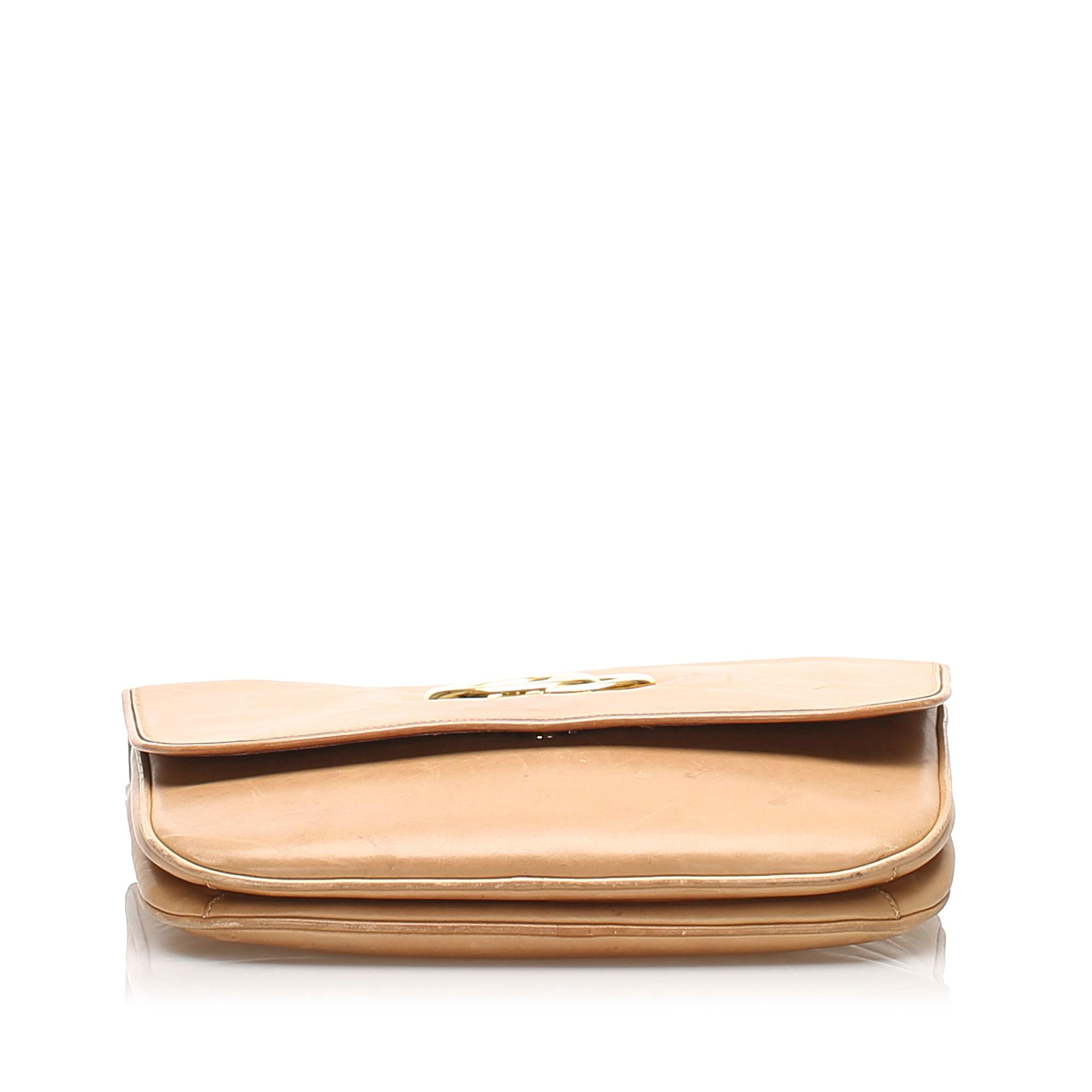Gucci Interlocking G Chain Leather Shoulder Bag (SHG-11797)