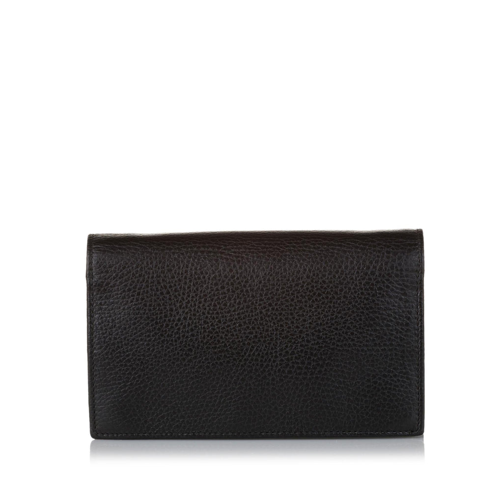Gucci Interlocking G Chain Leather Wallet on Chain (SHG-31579)