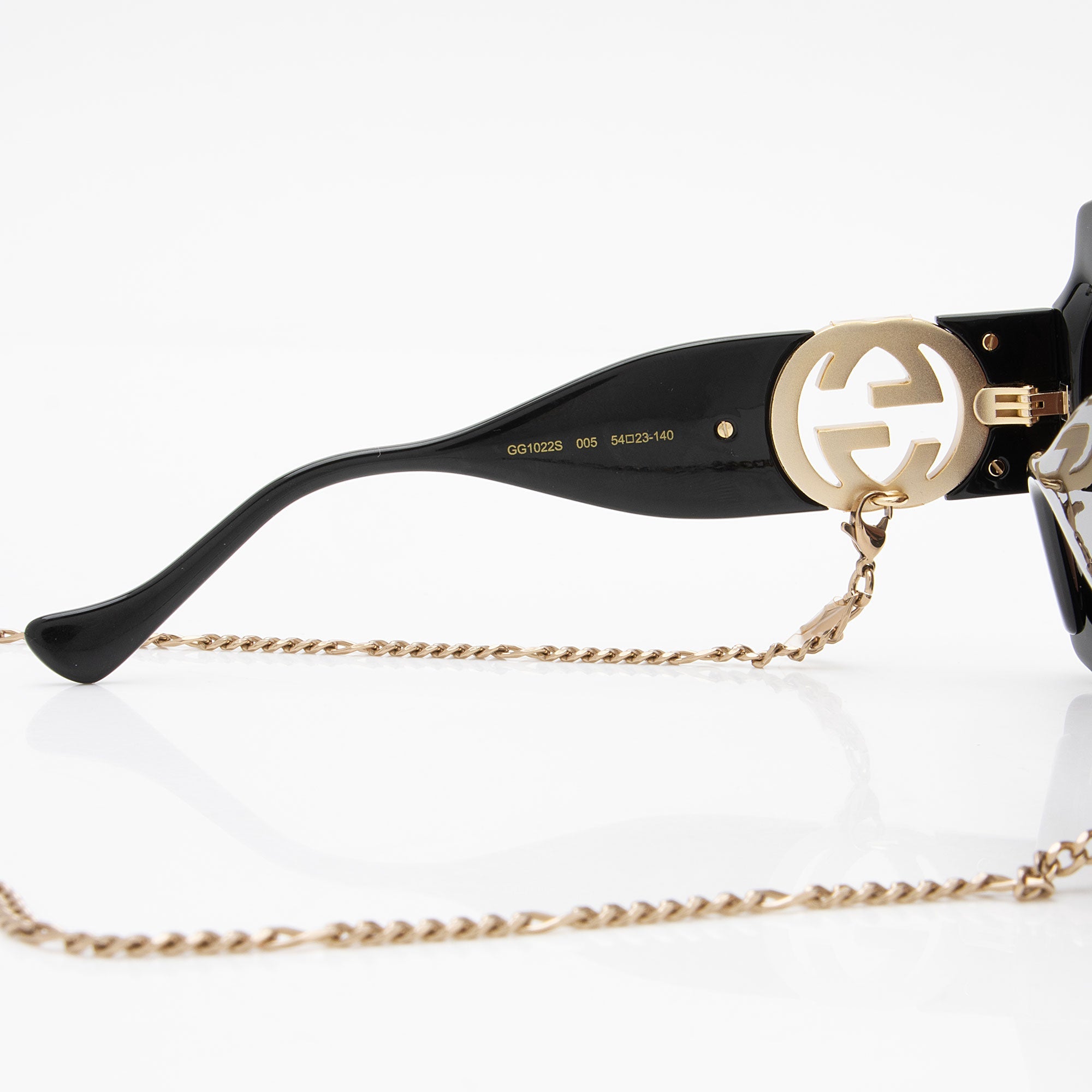 Gucci Interlocking G Chain Square Sunglasses
