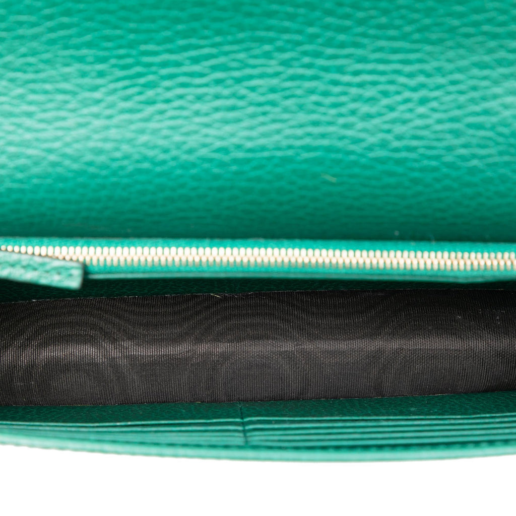 Gucci Interlocking G Dollar Calfskin Wallet on Chain