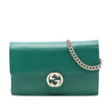 Gucci Interlocking G Dollar Calfskin Wallet on Chain