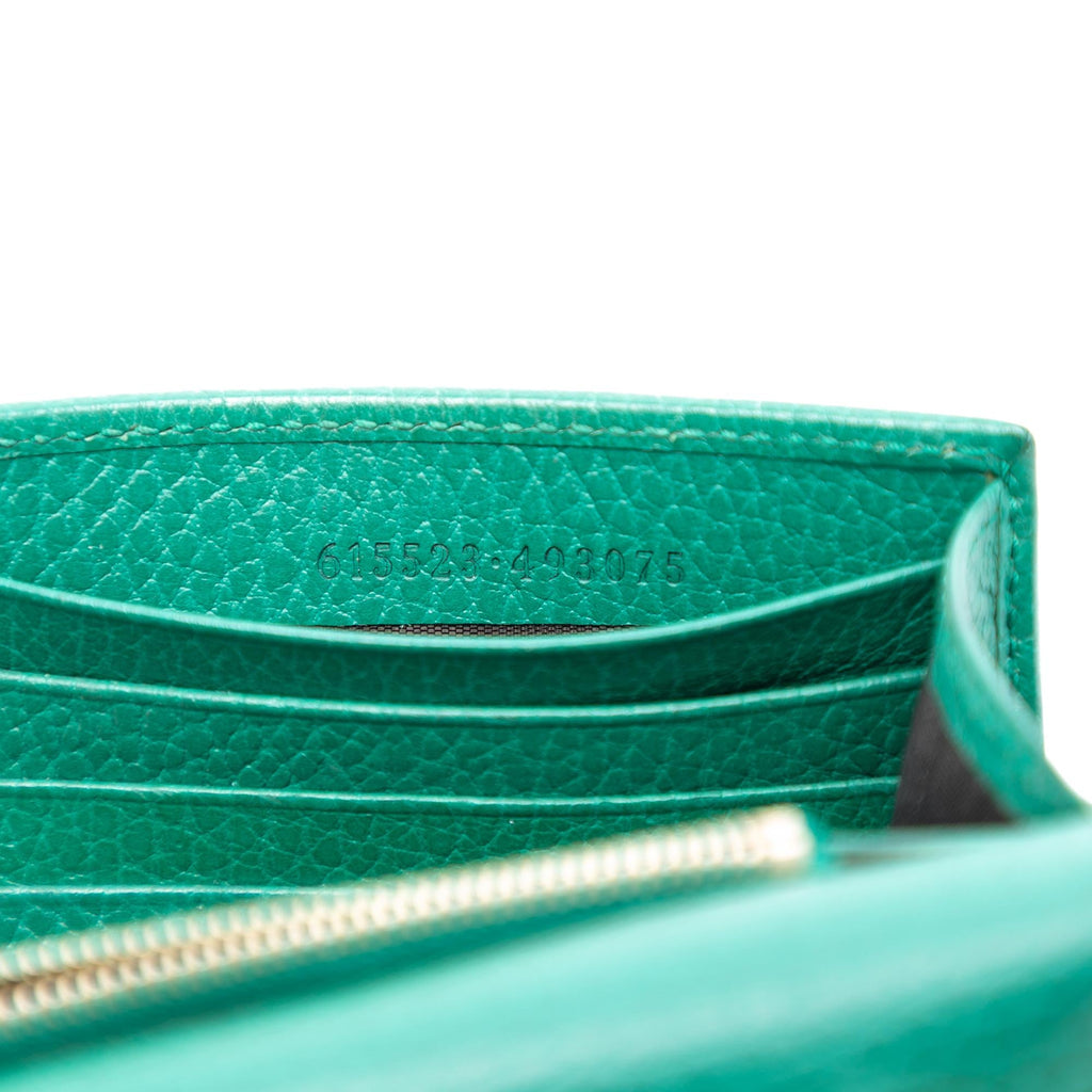 Gucci Interlocking G Dollar Calfskin Wallet on Chain