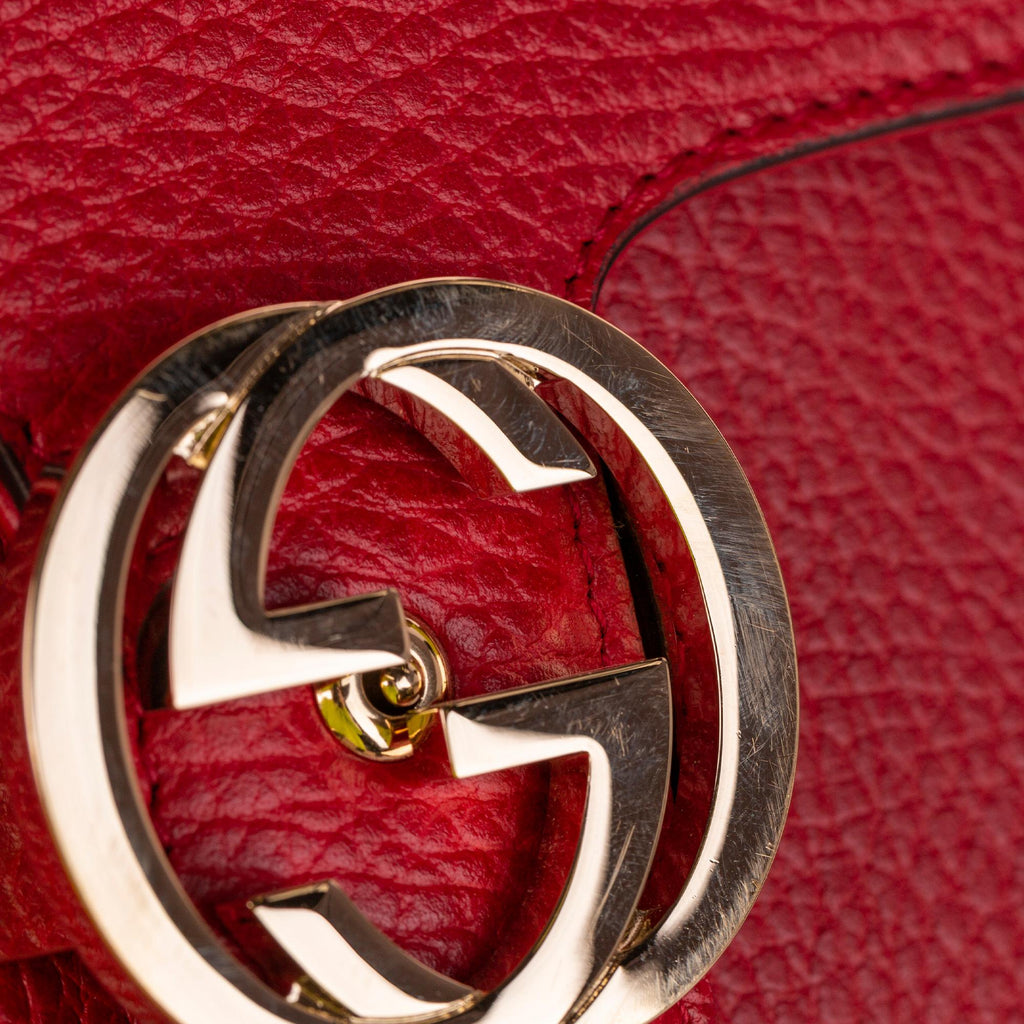 Gucci Interlocking G Leather Crossbody Bag (SHG-31144)