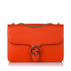 Gucci Interlocking G Leather Crossbody Bag (SHG-34488)