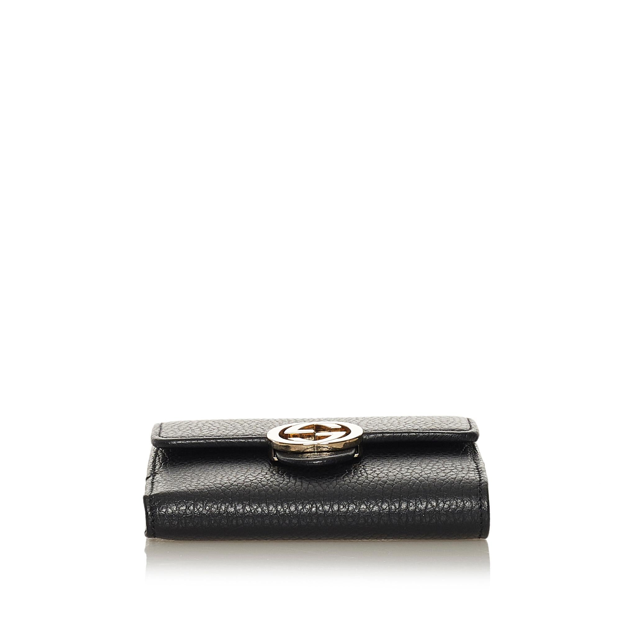Gucci Interlocking G Leather Small Wallet (SHG-35037)