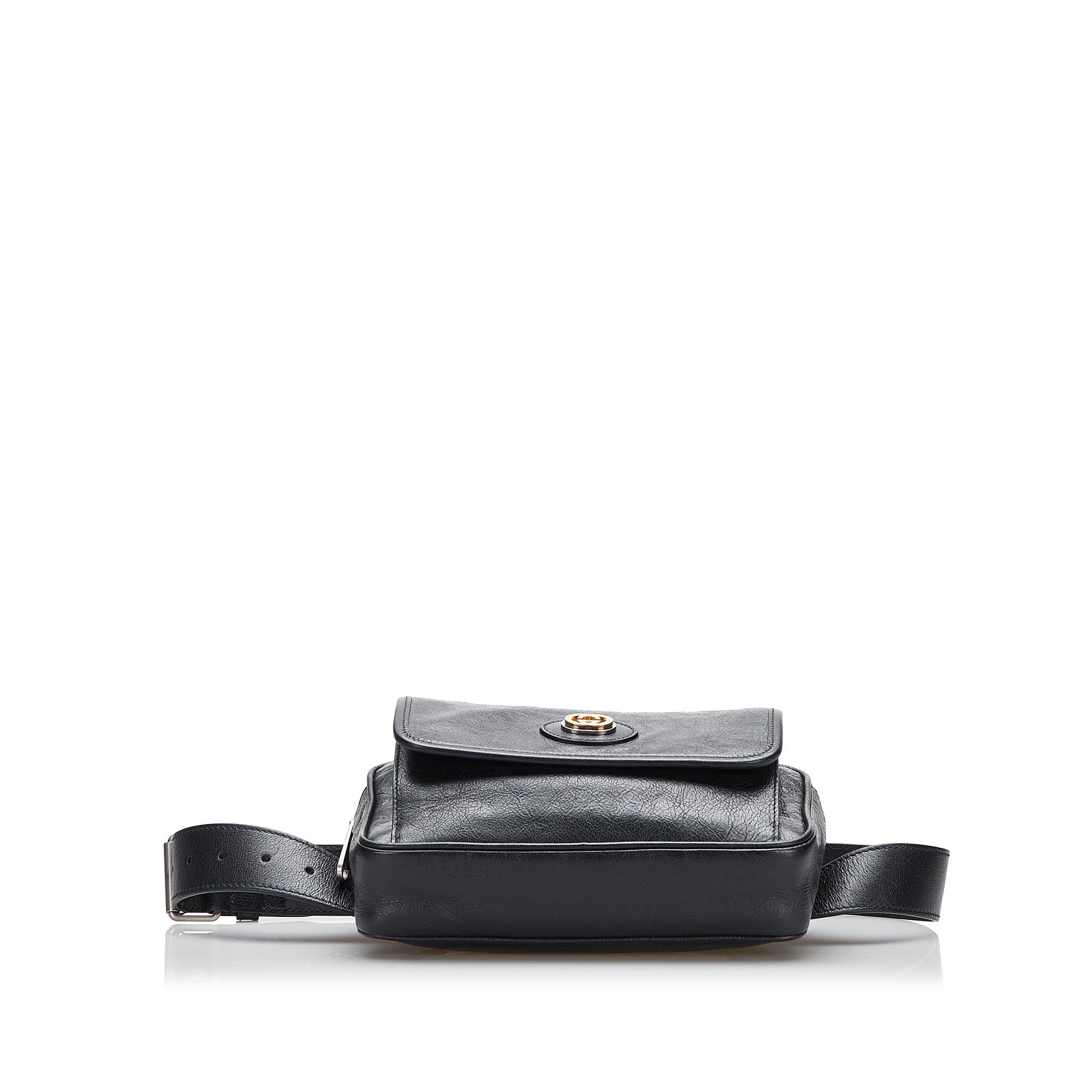 Gucci Interlocking G Morpheus Leather Belt Bag (SHG-5tPQ6y)