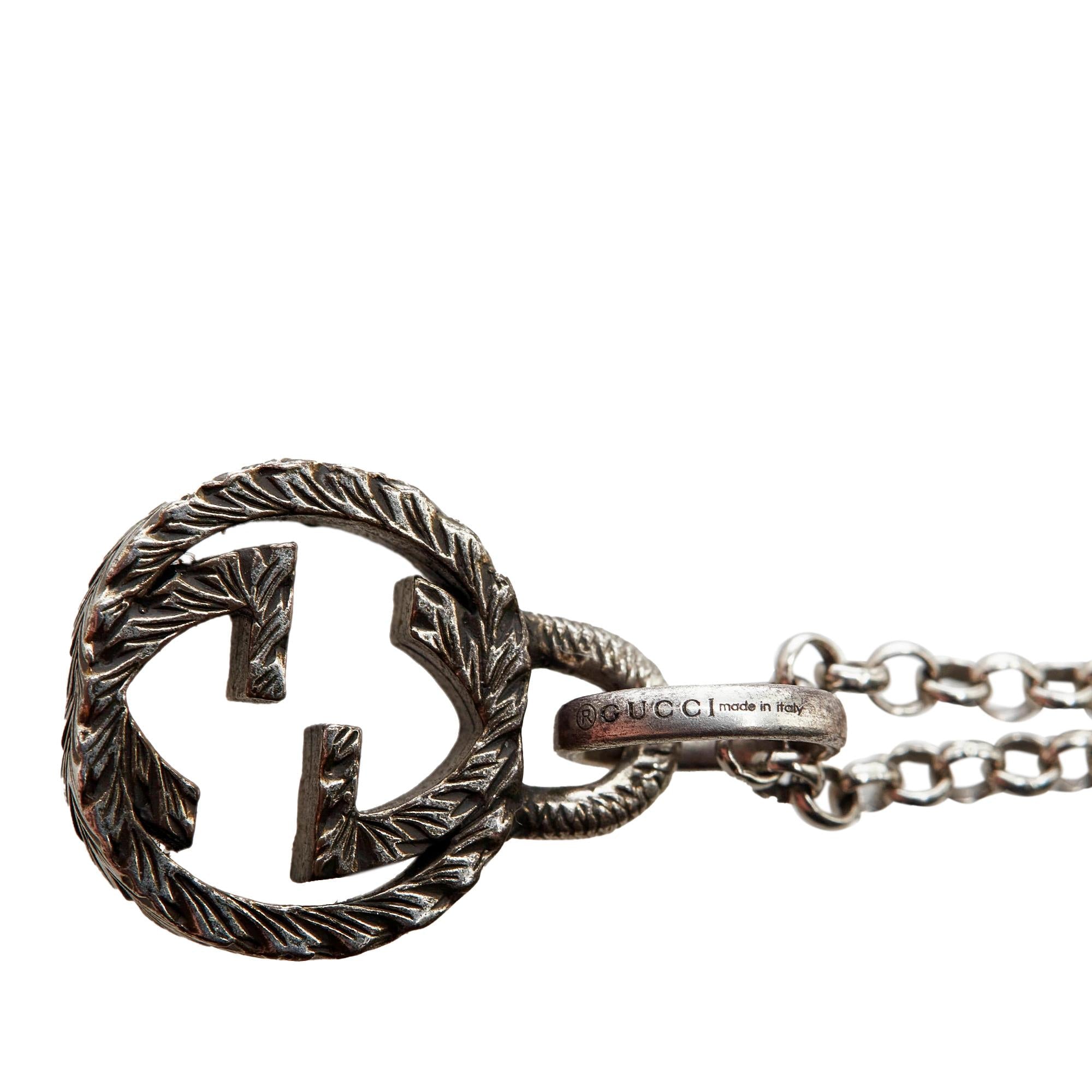 Gucci Interlocking G Pendant Necklace (SHG-L7FhEH)