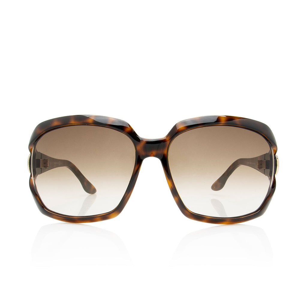 Gucci Interlocking G Web Oversized Butterfly Sunglasses