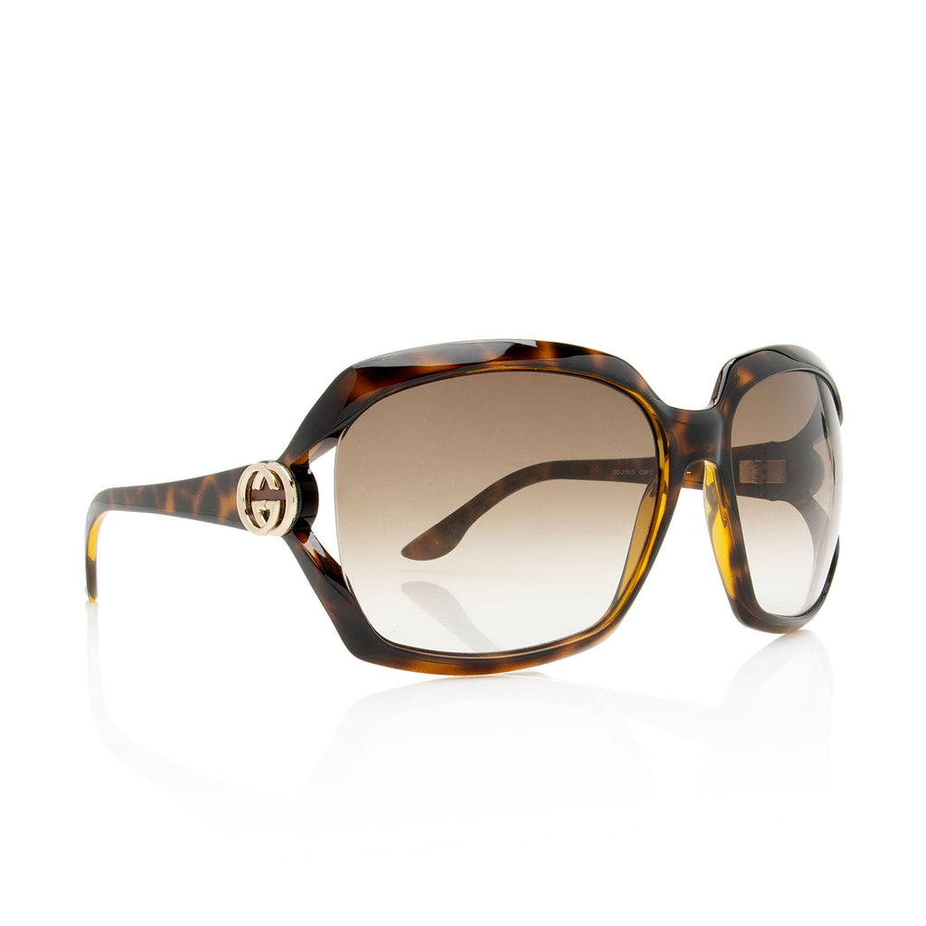 Gucci Interlocking G Web Oversized Butterfly Sunglasses
