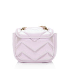 Gucci Matelasse Padded Iridescent Leather GG Marmont Square Mini Shoulder Bag