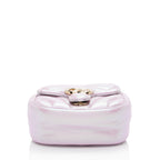 Gucci Matelasse Padded Iridescent Leather GG Marmont Square Mini Shoulder Bag