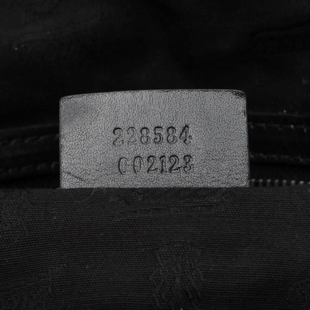 Gucci Iridescent Patent Leather Icon Bit Hobo (SHF-lmJOkR)
