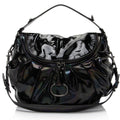 Gucci Iridescent Patent Leather Icon Bit Hobo (SHF-lmJOkR)