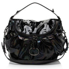 Gucci Iridescent Patent Leather Icon Bit Hobo (SHF-lmJOkR)