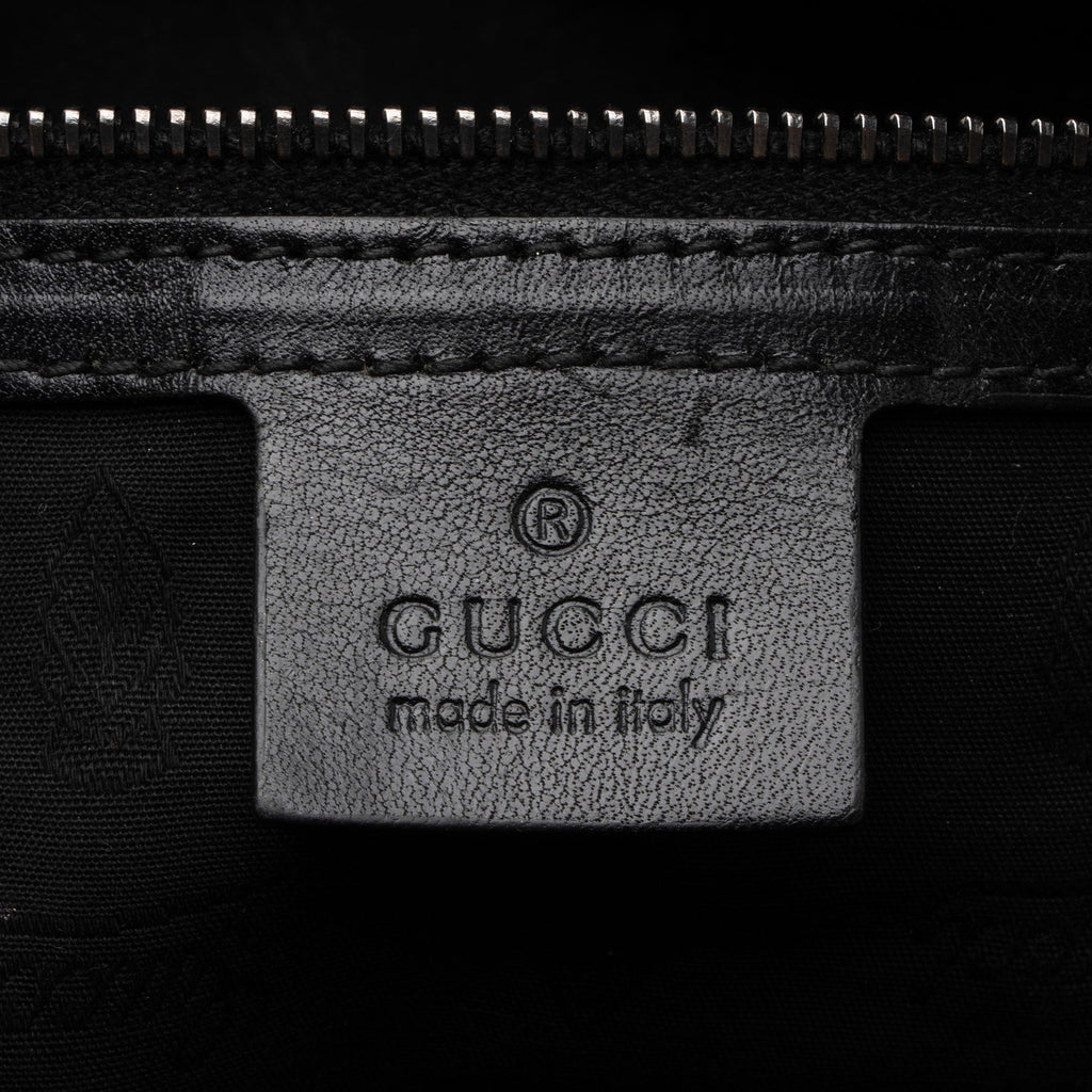 Gucci Iridescent Patent Leather Icon Bit Hobo (SHF-lmJOkR)