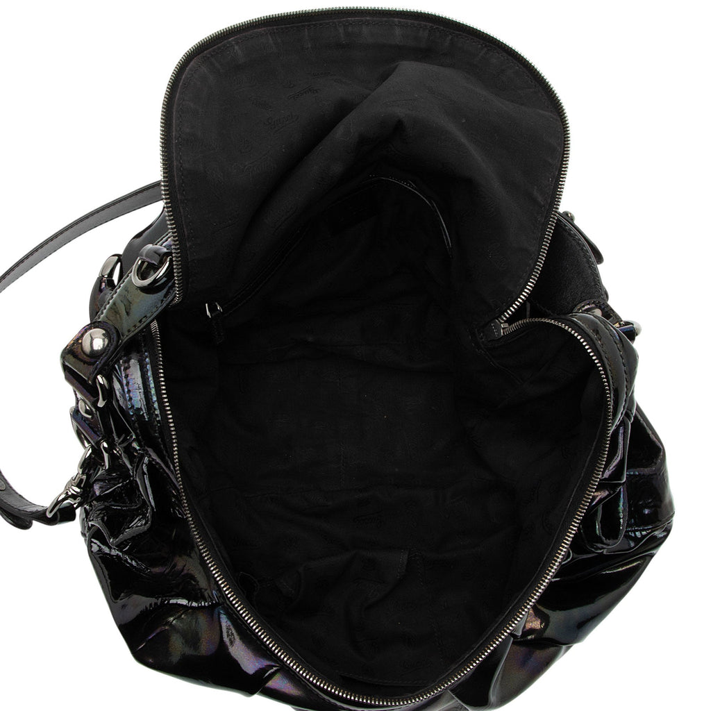 Gucci Iridescent Patent Leather Icon Bit Hobo