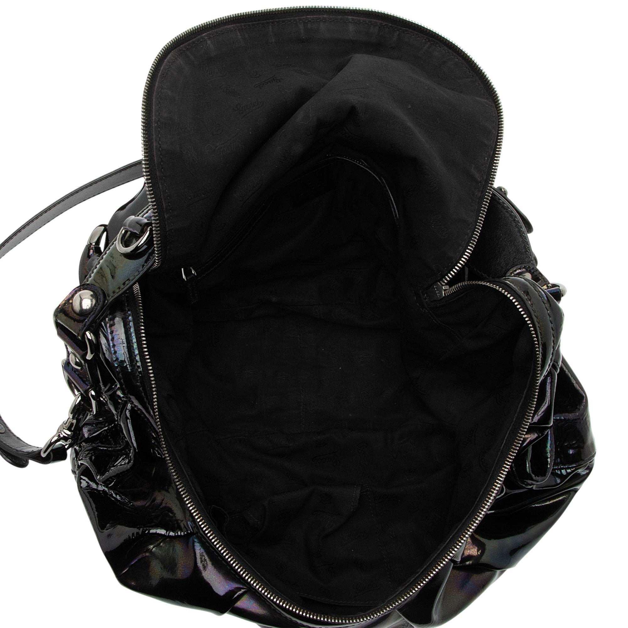 Gucci Iridescent Patent Leather Icon Bit Hobo