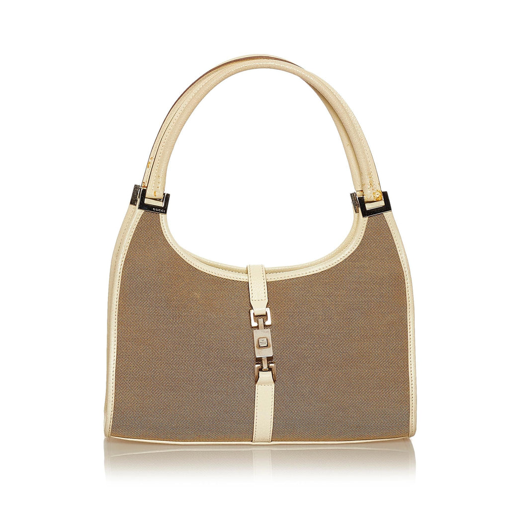 Gucci Jackie Canvas Shoulder Bag (SHG-29377)