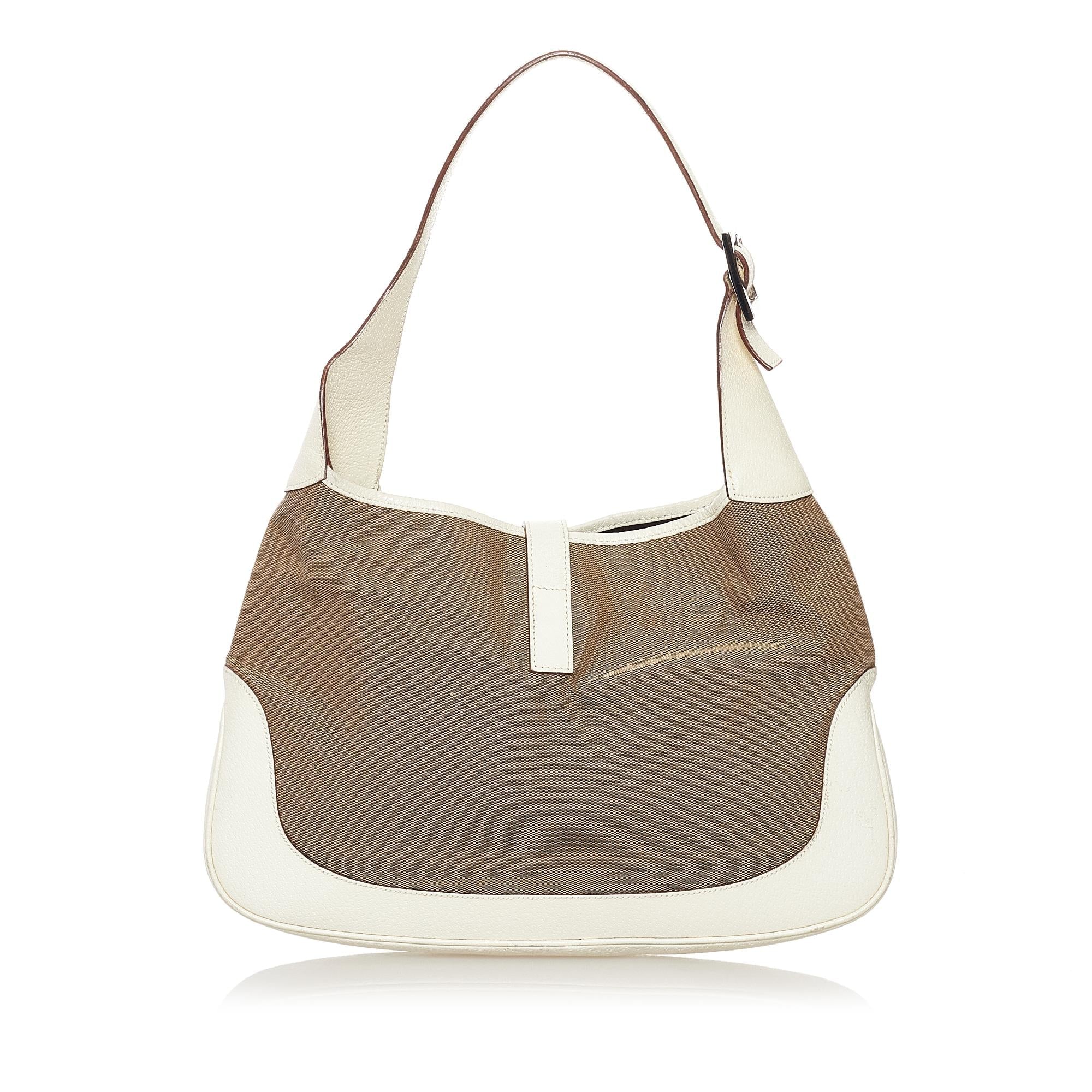 Gucci Jackie Canvas Shoulder Bag (SHG-32861)