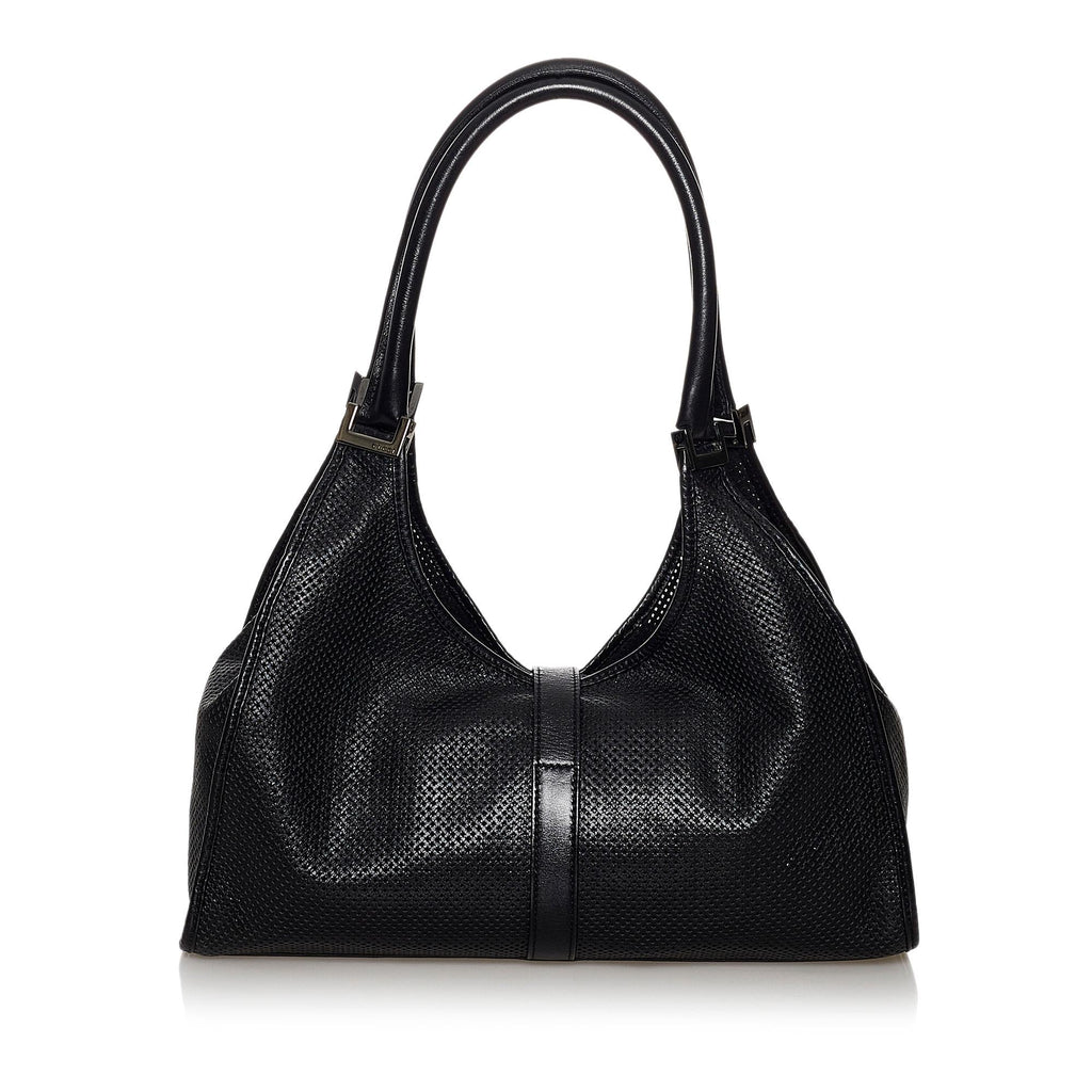 Gucci Jackie Perforated Leather Shoulder Bag (SHG-30008)