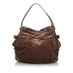 Gucci Jockey Suede Shoulder Bag (SHG-34231)