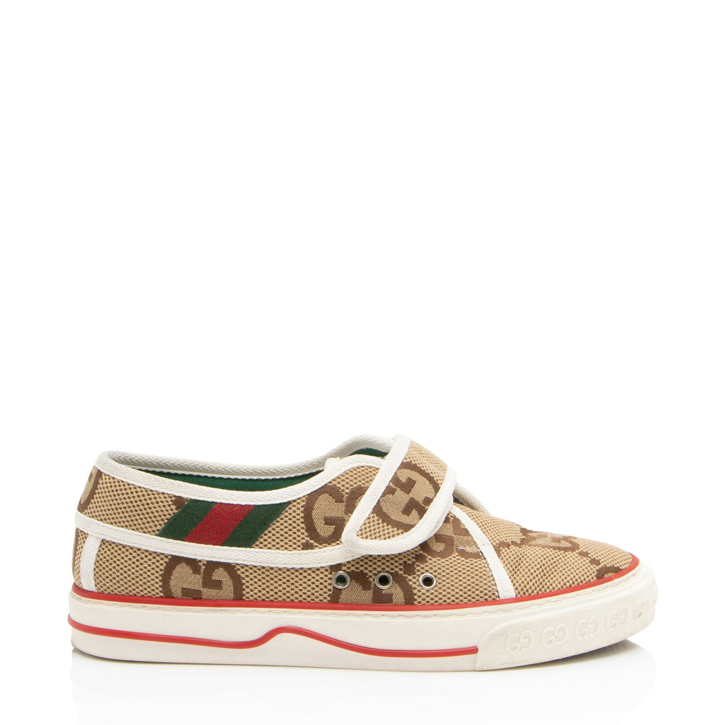 Gucci Jumbo GG Canvas 1977 Tennis Velco Sneakers - Size 6 / 36