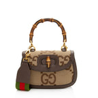 Gucci Jumbo GG Canvas Bamboo 1947 Small Top Handle