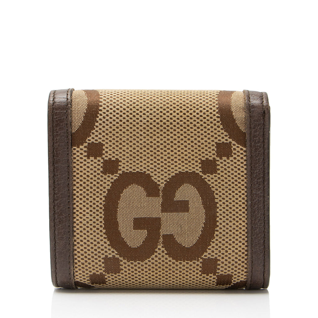 Gucci Jumbo GG Canvas Bamboo Diana Card Case
