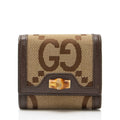 Gucci Jumbo GG Canvas Bamboo Diana Card Case