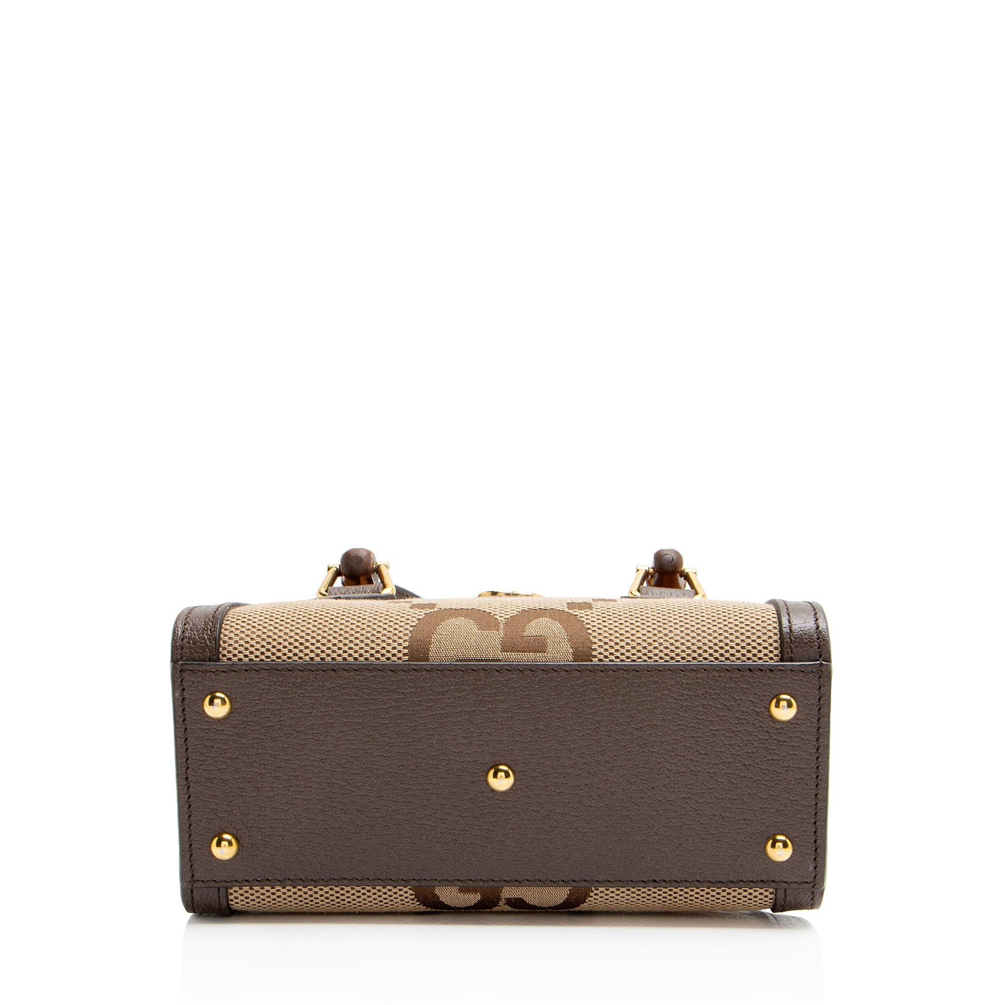 Gucci Jumbo GG Canvas Bamboo Diana Mini Tote