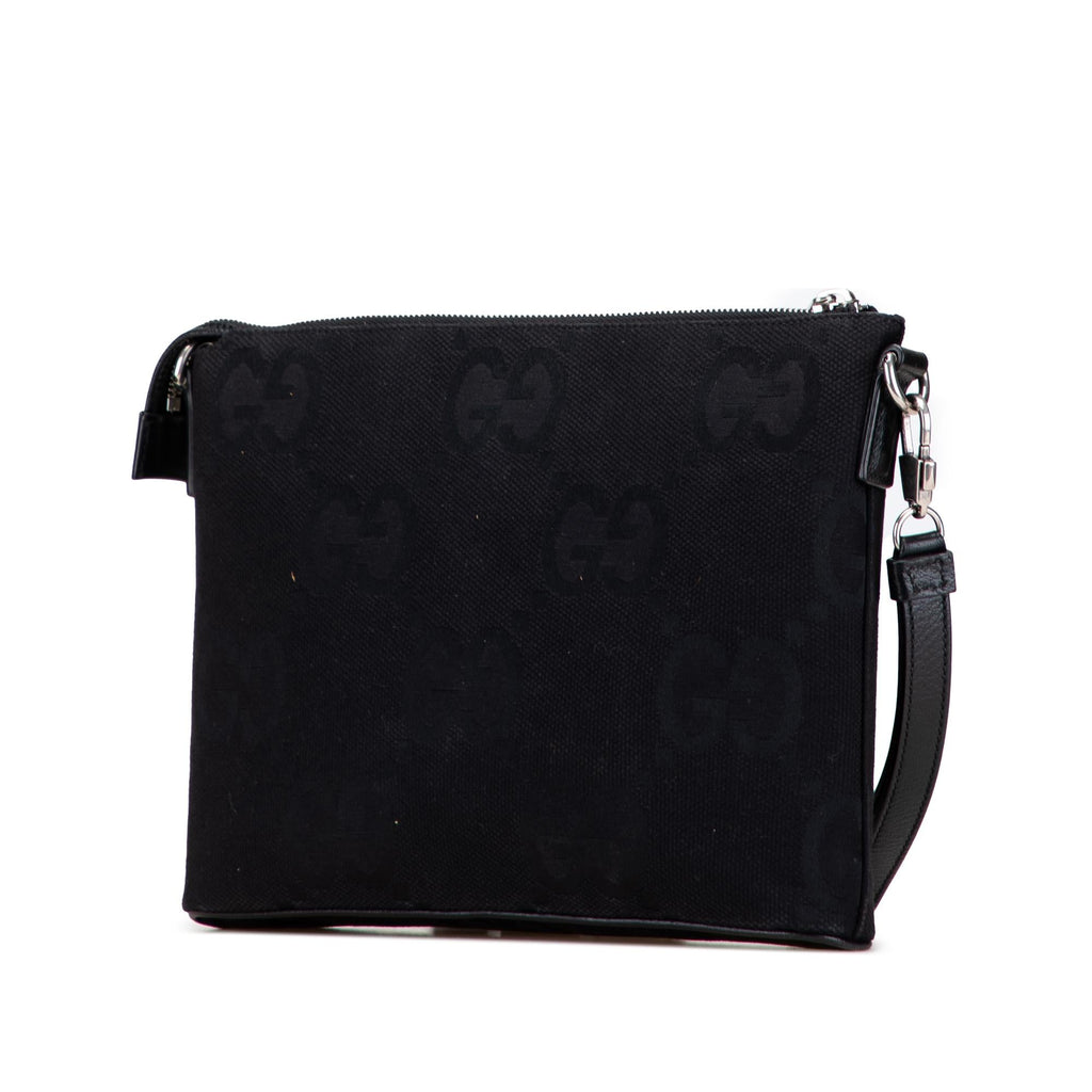 Gucci Jumbo GG Canvas Clutch on Strap