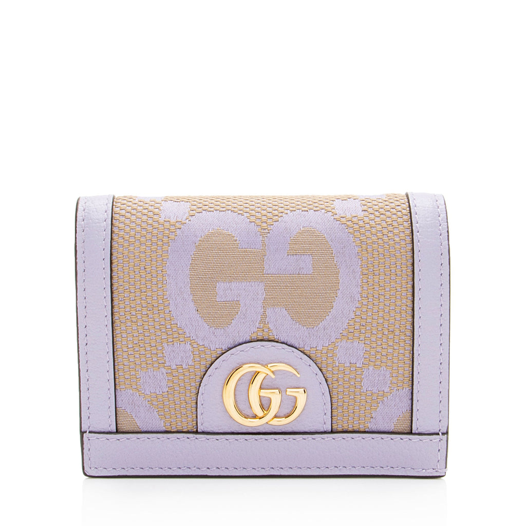 Gucci Jumbo GG Canvas Compact Wallet