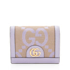 Gucci Jumbo GG Canvas Compact Wallet