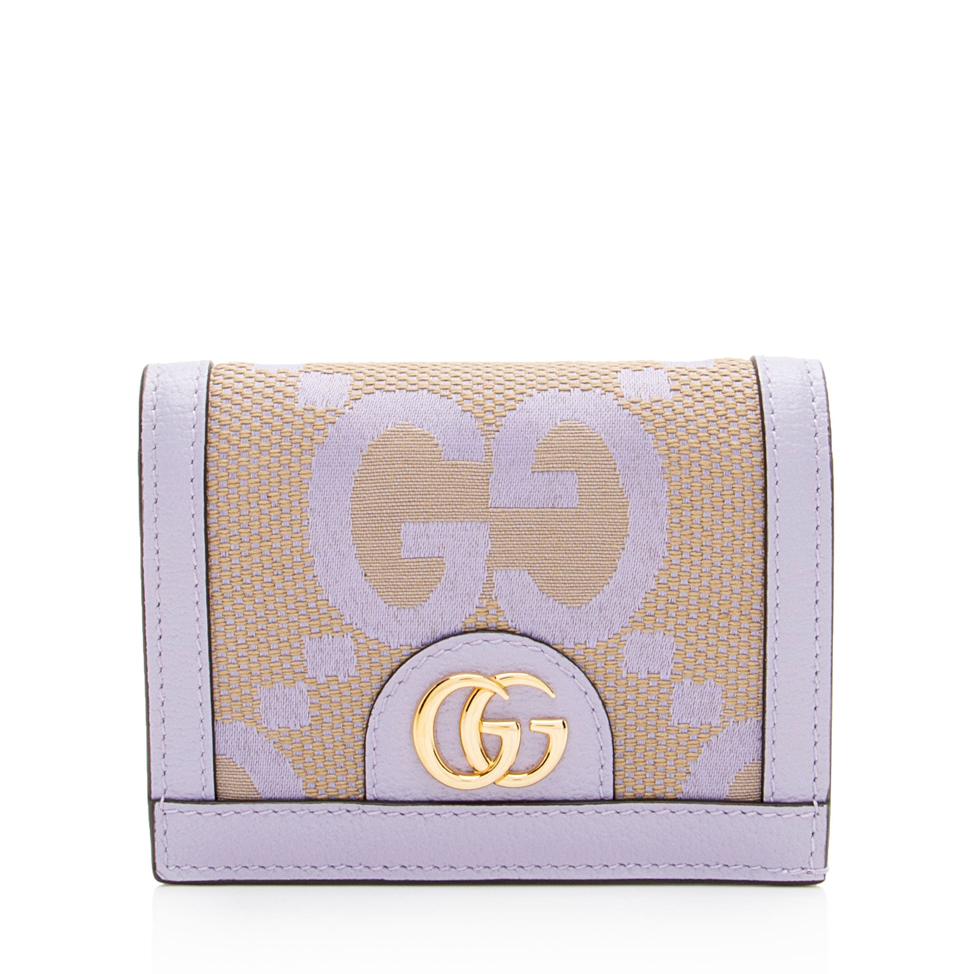 Gucci Jumbo GG Canvas Compact Wallet