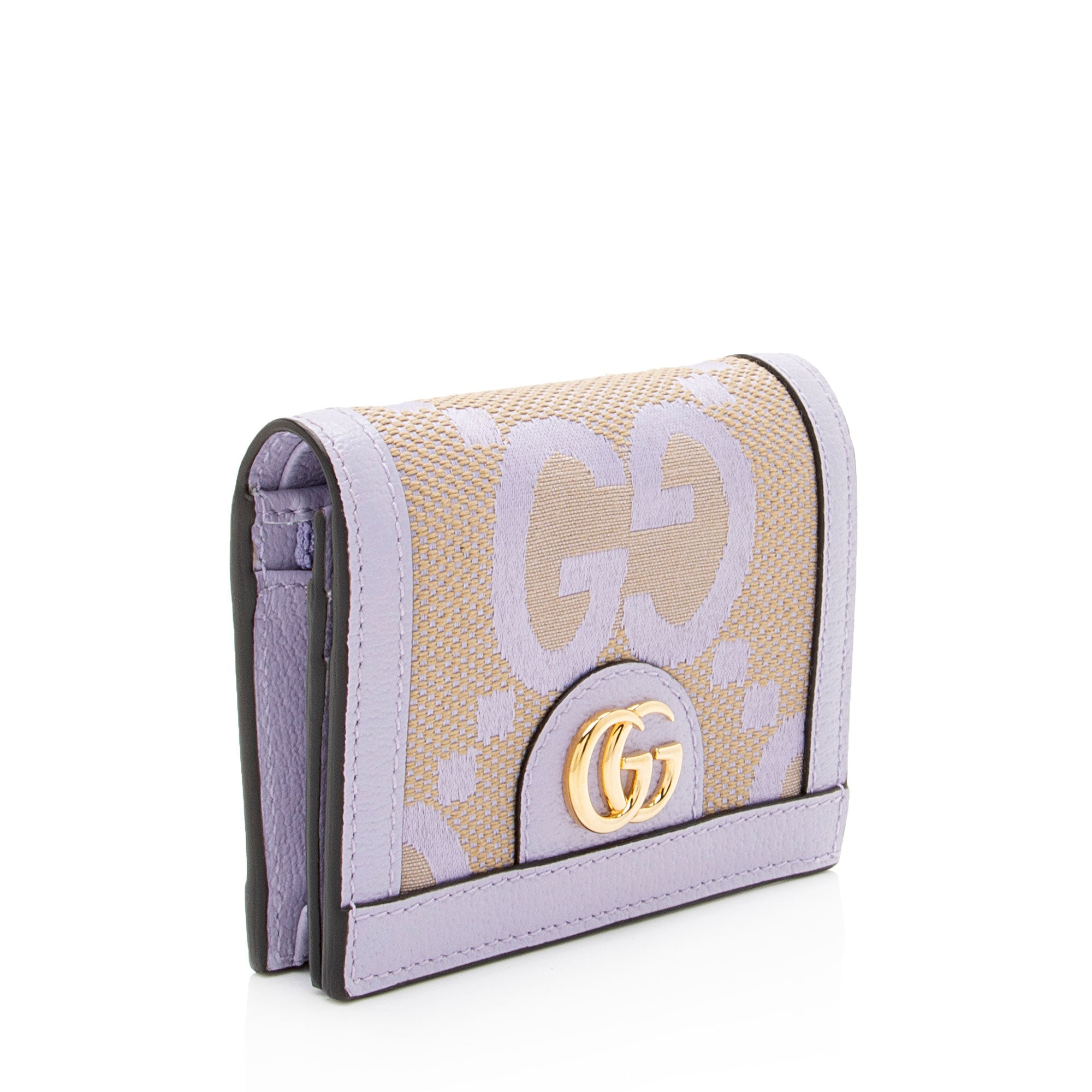 Gucci Jumbo GG Canvas Compact Wallet