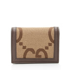 Gucci Jumbo GG Canvas Bamboo Diana Compact Wallet