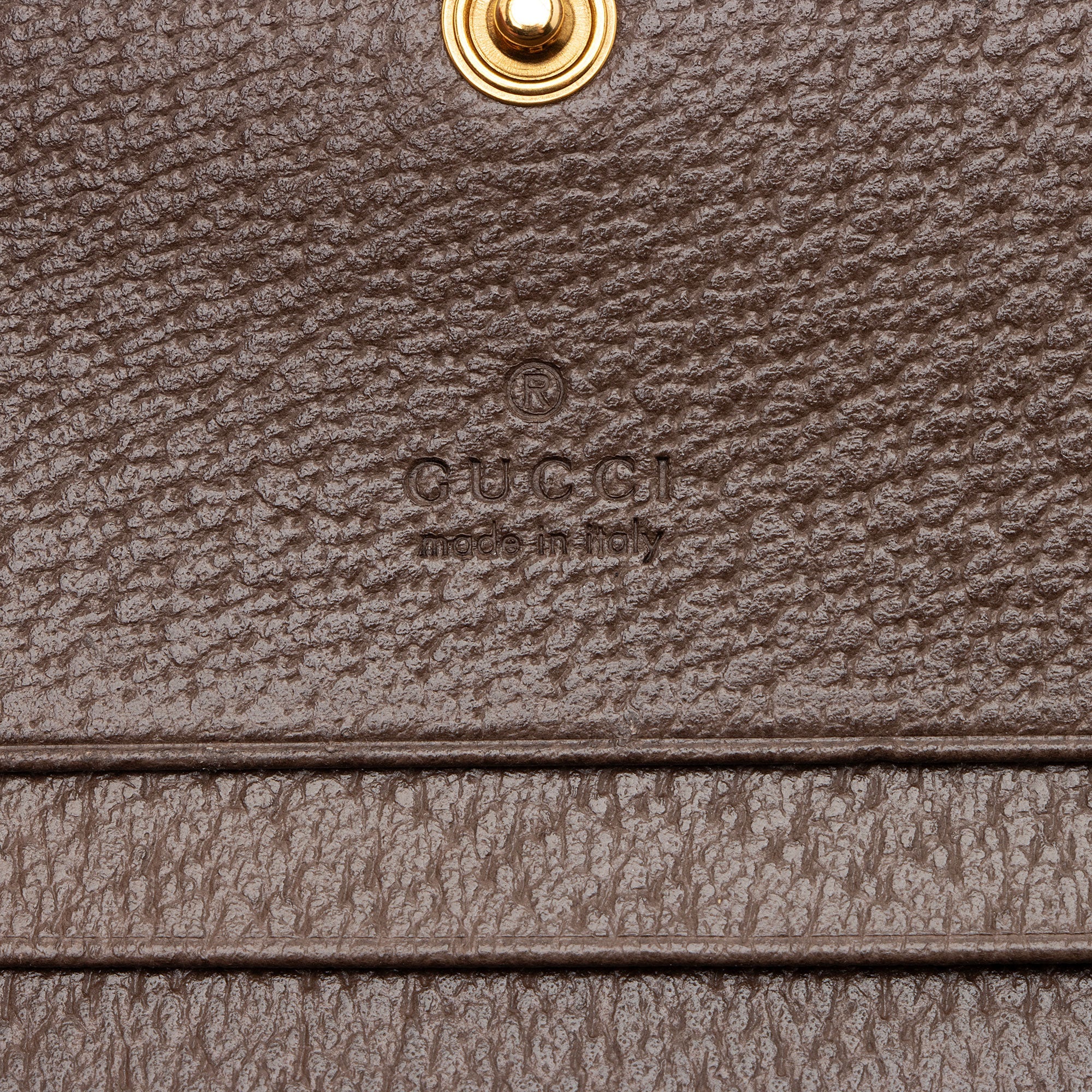 Gucci Jumbo GG Canvas Bamboo Diana Compact Wallet